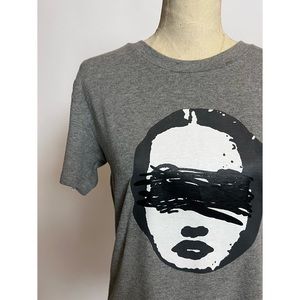 Streetwear Graffiti Lady Art Graphic Short Sleeve Tee Sz S
